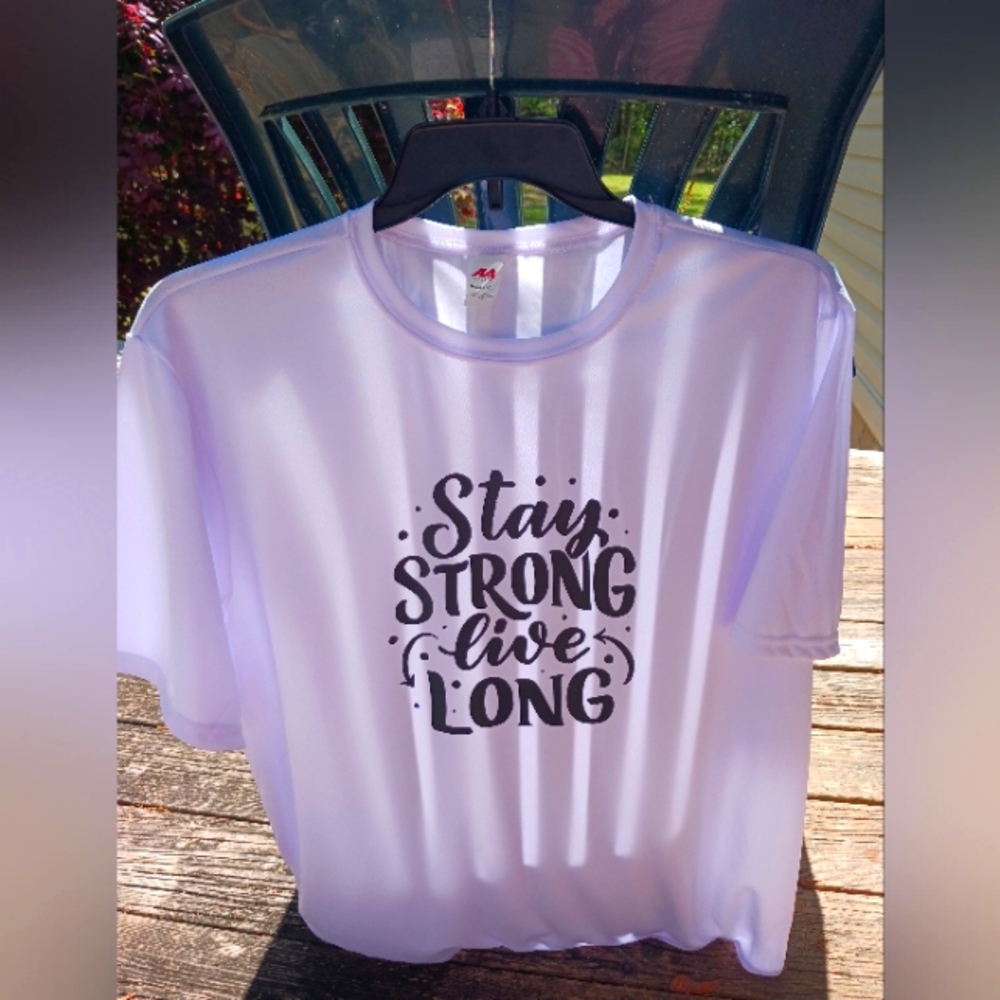 White Graphic T-Shirt with Motivational Print